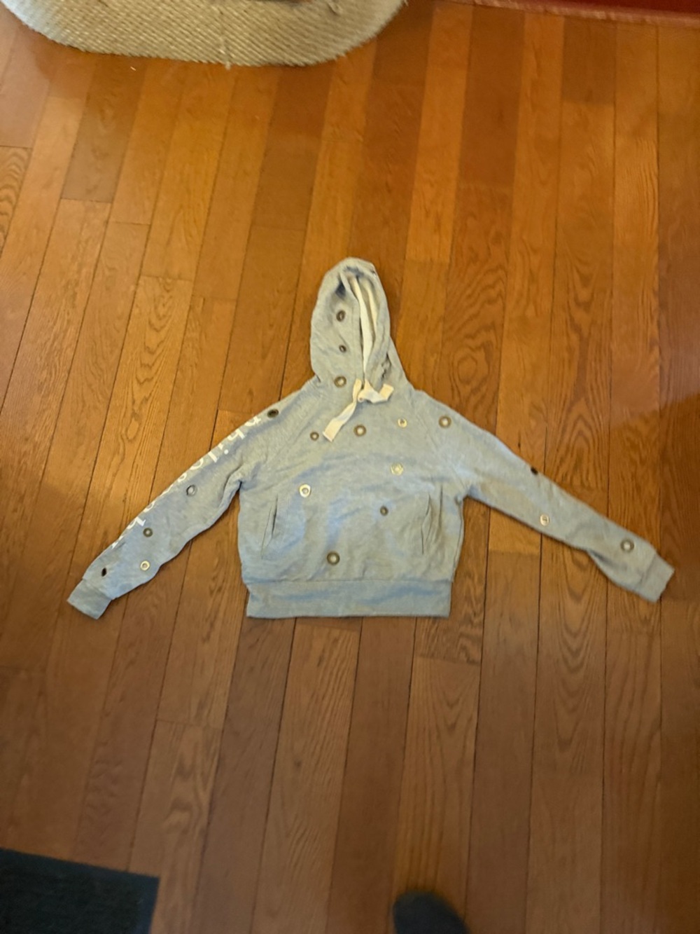Philosophy Light Gray Grommet Hoodie